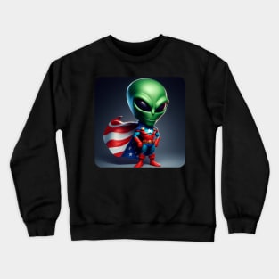 Martian Alien Caricature #7 Crewneck Sweatshirt